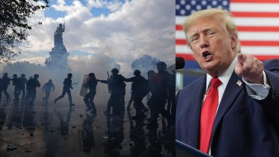 Trump blames immigration for France unrest, urges mass deportations