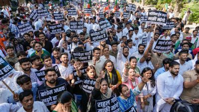 BJP holds nationwide protests over Kharge's remarks against PM Modi
