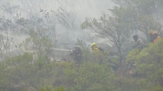 Colombia forest fire spreads into wildlife sanctuary, authorities suspect arson
