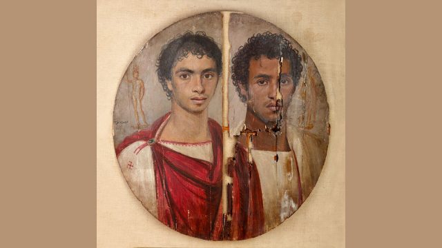 Egypt unveils restored second-century ‘Tondo of the Two Brothers’ painting